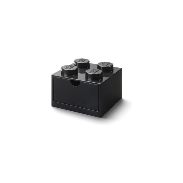 LEGO stolní box 4 se zásuvkou černý