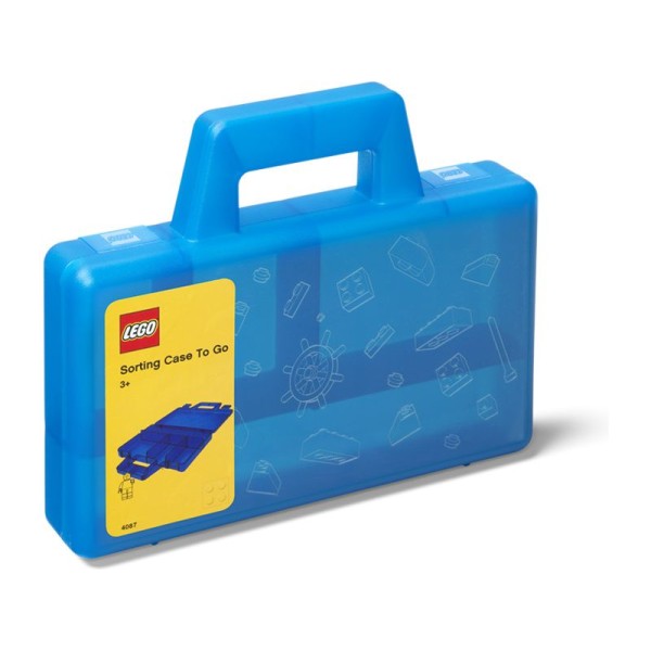 LEGO To Go úložný box s přihrádkami - modrá