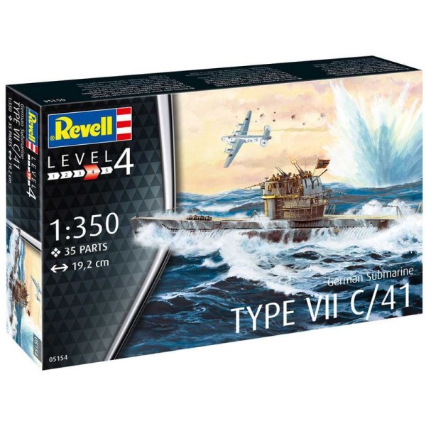 Revell německá ponorka Type VII C/41 (1:350)