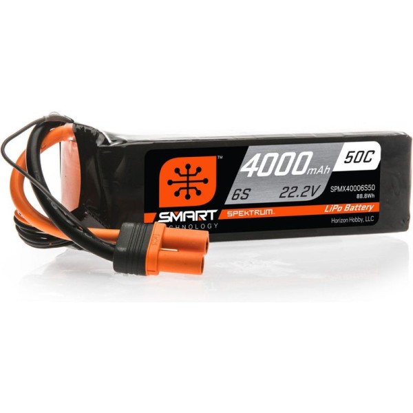 Spektrum Smart LiPo 22.2V 4000mAh 50C IC5