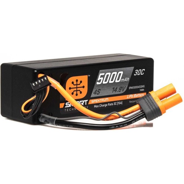 Spektrum Smart LiPo 14.8V 5000mAh 30C HC IC5