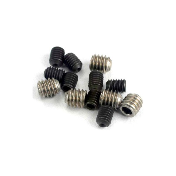 Traxxas červíky imbus ocel M3x4mm (4), nerez M4x4mm (4)