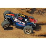 Traxxas Nitro Rustler 1:10 RTR stříbrno-modrý