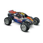 Traxxas Nitro Rustler 1:10 RTR stříbrno-modrý