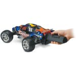 Traxxas Nitro Rustler 1:10 RTR stříbrno-modrý