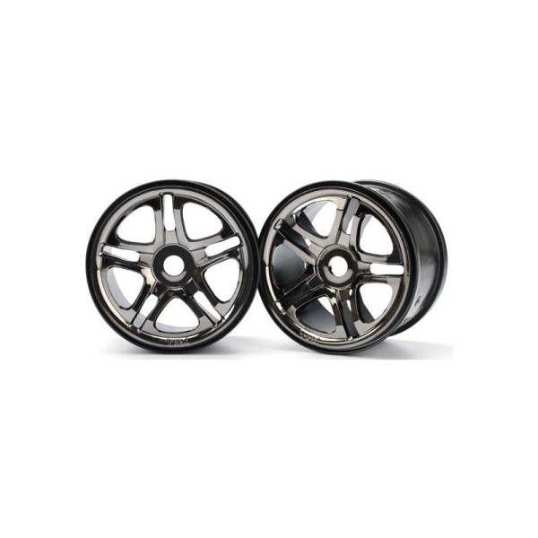 Traxxas disk 3.8” Split Spoke H17 černý chrom (2)