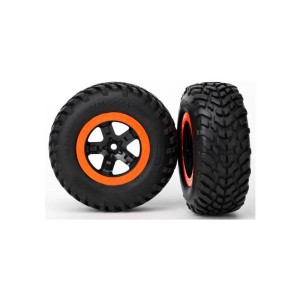 Traxxas kolo 2.2/3.0”, disk SCT černo-oranžový, pneu SCT (2)