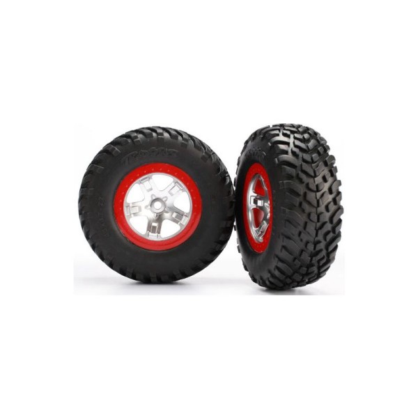 Traxxas kolo 2.2/3.0”, disk SCT saténový-červený, pneu SCT S1 (2)