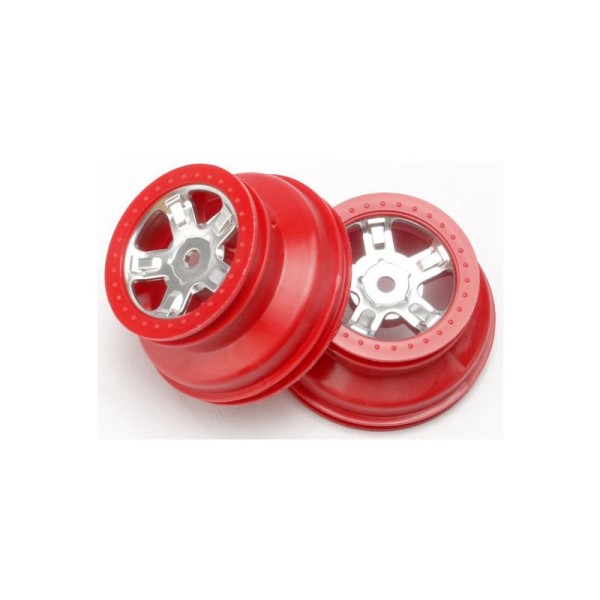 Traxxas disk 1.4/1.8” SCT saténový-červený (2)