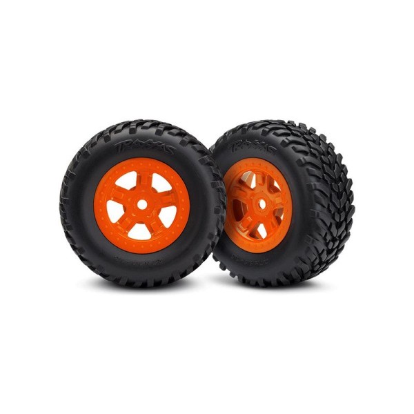 Traxxas kolo 1.8/1.4”, disk SCT oražový, pneu SCT (2)