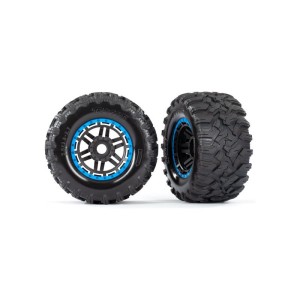 Traxxas kolo 2.8”, pneu Maxx All-Terrain, disk černo-modrý (2)