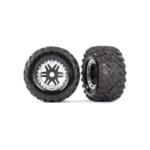 Traxxas kolo 2.8”, pneu Maxx All-Terrain, disk černo-šedý (2)