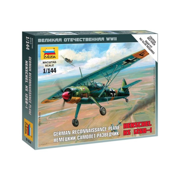 Zvezda Snap Kit - Henschel HS-126B (1:144)