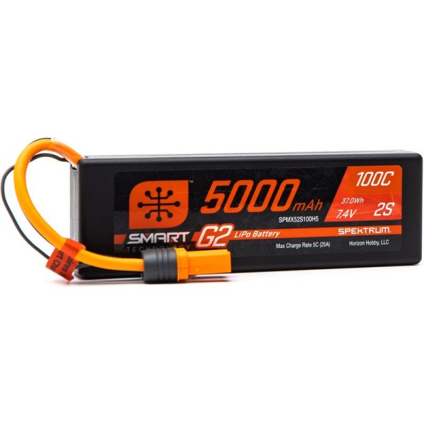 Spektrum Smart G2 LiPo 7.4V 5000mAh 100C HC IC5