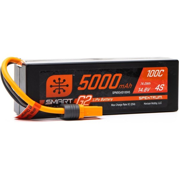 Spektrum Smart G2 LiPo 14.8V 5000mAh 100C HC IC5