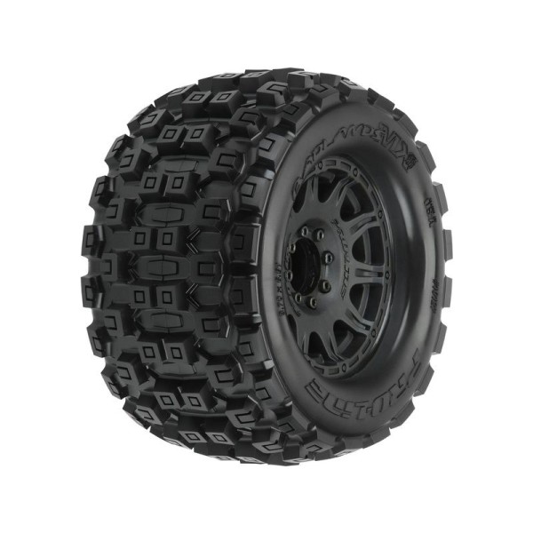 Pro-Line kolo 3.8”, pneu Badlands MX38, disk Raid H17 černý (2)