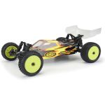 Pro-Line kolo 1:18, pneu Wedge Carpet přední, disk H8 žlutý (2) (Losi Mini-B)