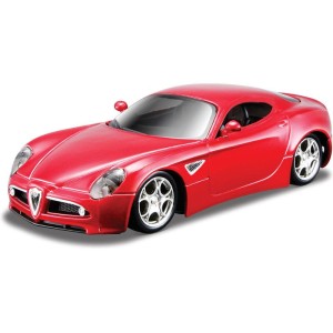 Bburago Alfa 8C Competizione 1:32 červená metalíza