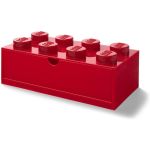 LEGO stolní box 8 se zásuvkou červený