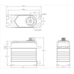 T65 HiVOLT BRUSHLESS Digital servo (55 kg-0,065s/60°)