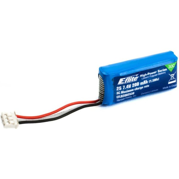 E-flite LiPo 7.4V 200mAh 30C JST-PH