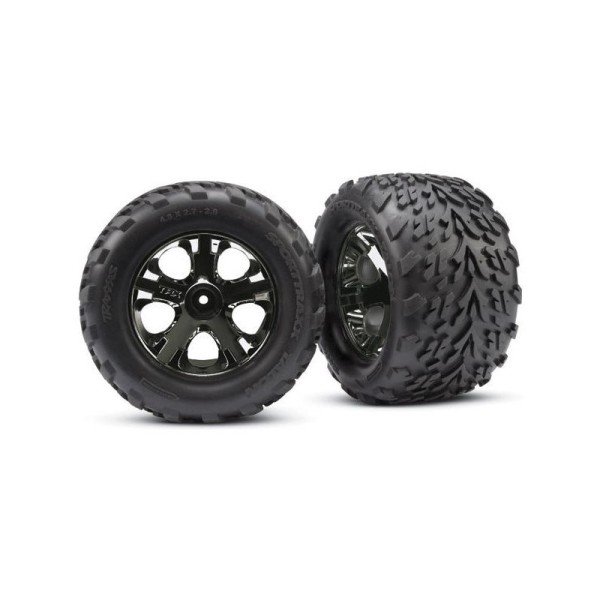 Traxxas kolo 2.8”, All-Star černě chromový disk, 19mm, pneu Talon (pár)