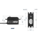 MIBO 1/10 Onroad Low Profile (0.074s/14kg/8.4V) Coreless Servo