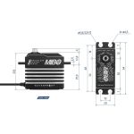 MIBO 1/8 Waterproof (0.085s/45kg/8.4V) Brushless Servo