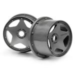 Super Star Wheel Gunmetal Rear (120X75Mm)