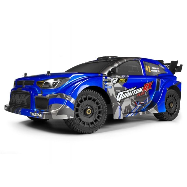 QuantumRX Flux 4S 1/8 4WD Rally Car - Modrý