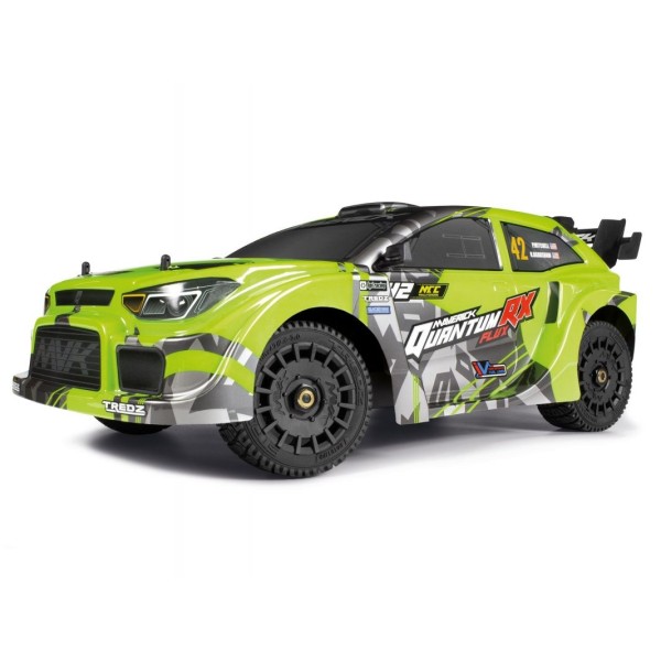 QuantumRX Flux 4S 1/8 4WD Rally Car - Zelený