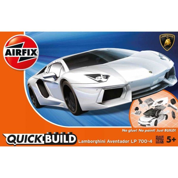 Airfix Quick Build Lamborghini Aventador - bílá