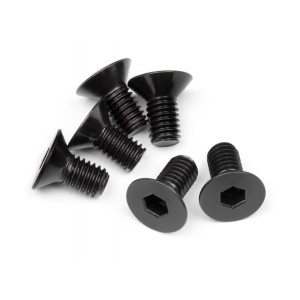 Flat Head Screw M6X12Mm (Hex Socket/6Pcs)