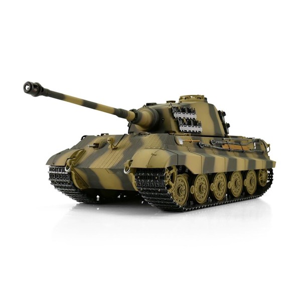 TORRO tank 1/16 RC Königstiger vícebarevná kamufláž - IR - Kouř