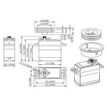 Krick servo plachet Windforce 1406MG digital 14,2kg.cm 0,1s/60°