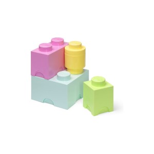 LEGO úložné boxy Multi-Pack 4ks - pastelové