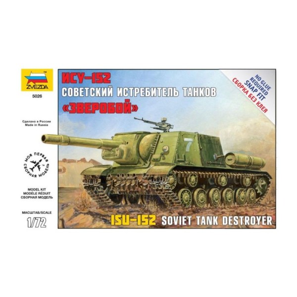 Zvezda Snap Kit - ISU-152 (1:72)