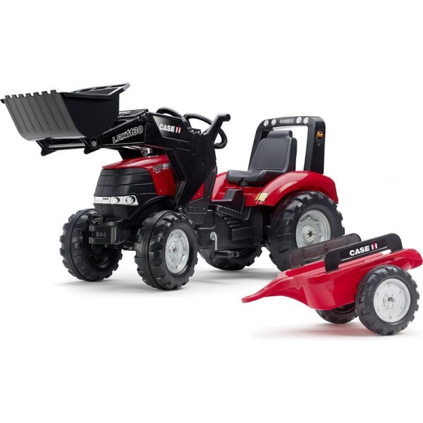 FALK - Šlapací traktor Case IH Puma 240CVX s nakladačem a vlečkou