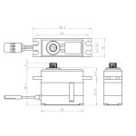 SV-1261MG HiVolt digitální servo (20kg-0,095s/60°)