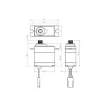 SW-1250MG+ WATERPROOF HiVolt Digitální servo (8kg-0,10s/60°)