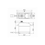 SC-0252MG+ Digitální servo (10,5kg-0,19s/60°)