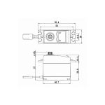 SV-0320 HiVolt Digitální servo (6,0kg-0,13s/60°)