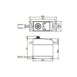 SC-1201MG Digitální servo (25kg-0,16s/60°)