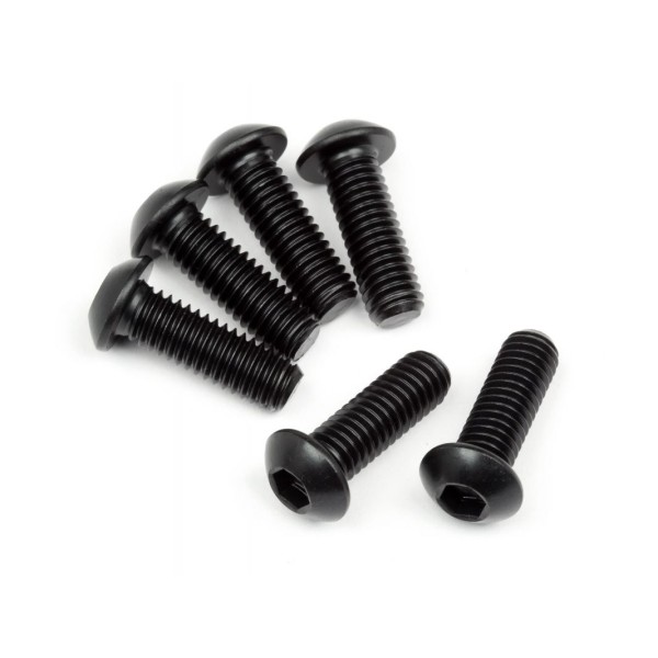 Button Head Screw M6X18Mm (Hex Socket) (6Pcs)