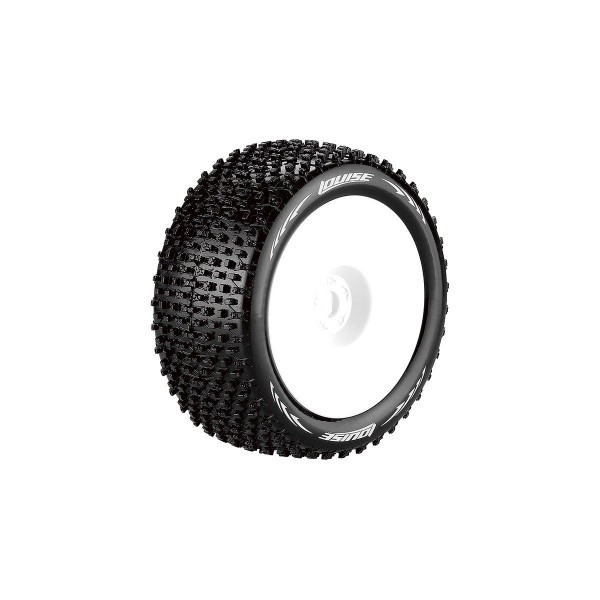 T-PIRATE SOFT 1/8 0 offset 17mm hex White Rims, 2 ks