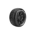 X-ROCKET SPORT 1/5 24mm hex Black Rims, 2 ks