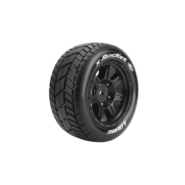 X-ROCKET SPORT 1/5 24mm hex Black Rims, 2 ks