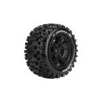 X-UPHILL SPORT 1/5 24mm hex Black Rims, 2 ks