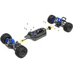 Traxxas Rustler 1:10 BL-2s 4WD RTR modrý