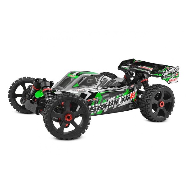 SPARK XB-6 - BUGGY 4WD - ROLLER šasi - bez elektroniky - zelená